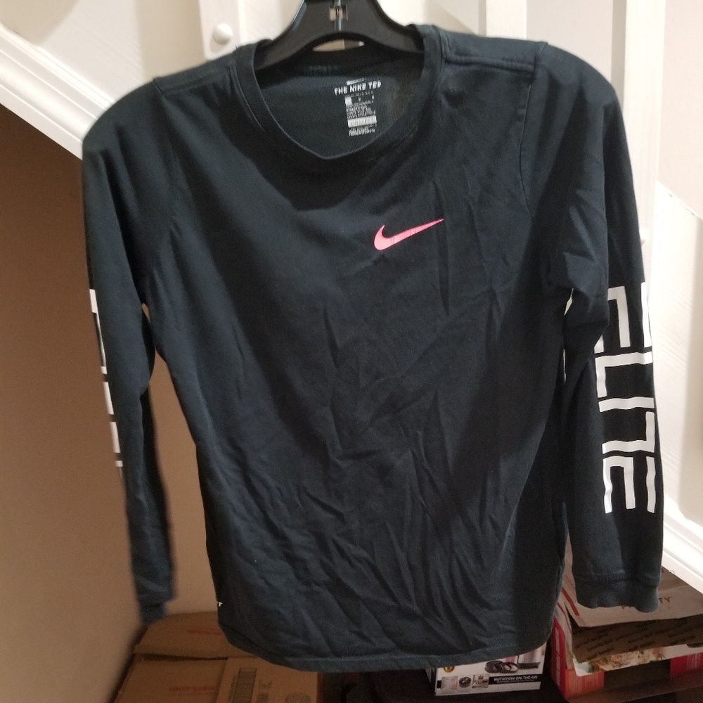 NIKE Kids Long Sleeve Elite Tshirt